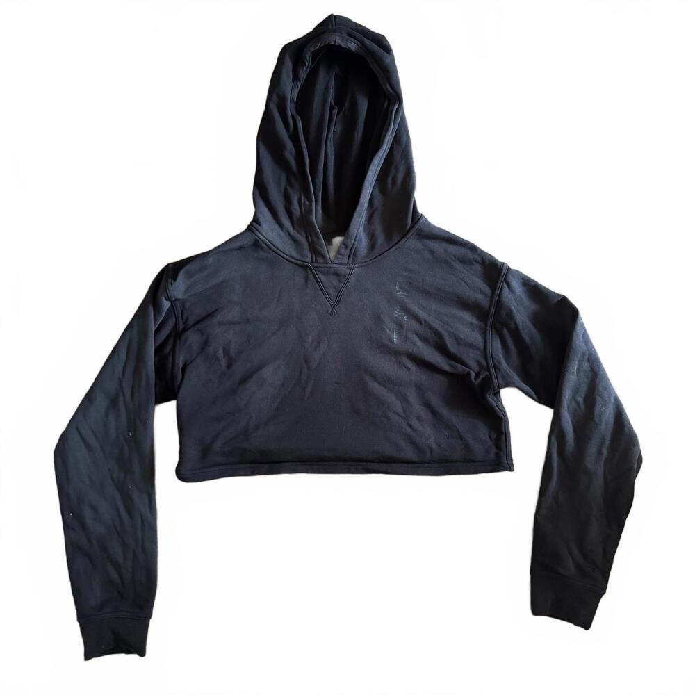 Lululemon Team Canada Scuba Crop Hoodie | Black Size 8 | Olympic Logo + Flag